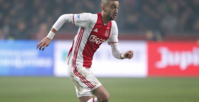 'Ajax ontvangt in januari bod van vijftien miljoen euro op spelmaker Ziyech'