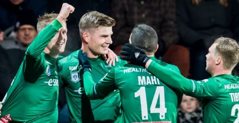 FC Groningen passeert Heracles na pak slaag in besneeuwd Almelo