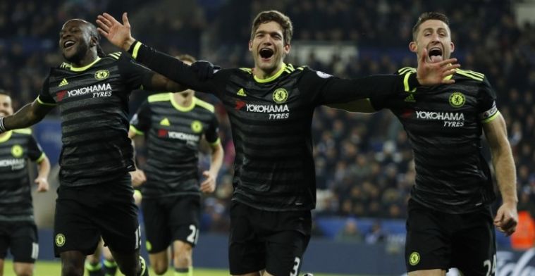 Chelsea kan het ook zonder Costa: ruime uitzege op tobbend Leicester