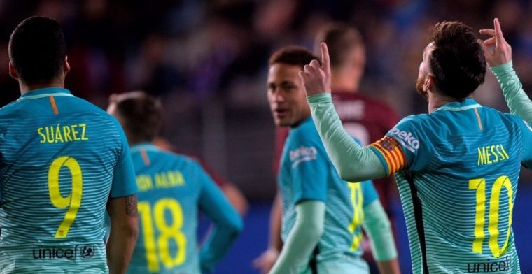 'MSN' bezorgt FC Barcelona simpele overwinning; Busquets-blessure baart zorgen