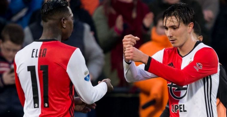 Zesde competitiezege op rij Feyenoord: gehele aanval scoort en blinkt uit