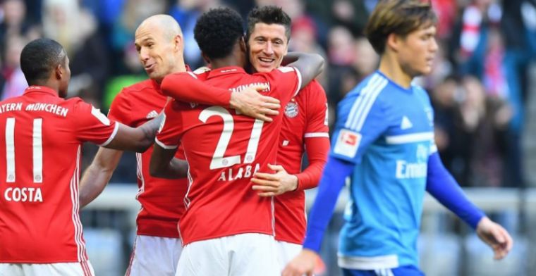 Bayern geeft HSV voetballes: Robben doet duit in het zakje bij achtklapper