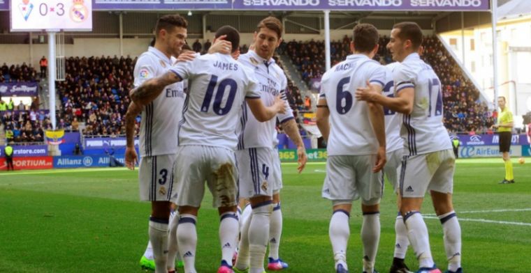 Real wint ook zonder Ronaldo en Bale: ruime zege op Eibar