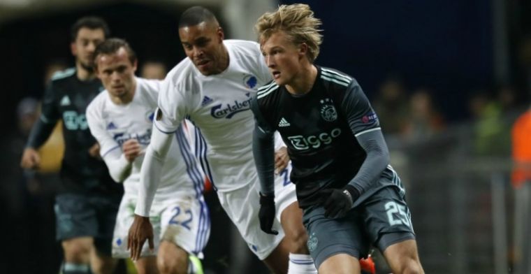Ajax blijft in de race in Europa League: doelpunt Dolberg, schorsing Klaassen