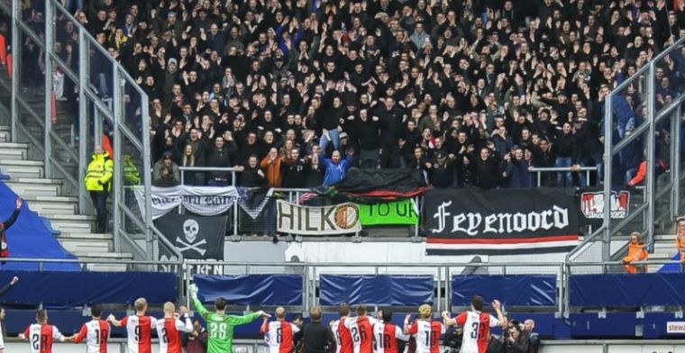 Feyenoord-fans op hoofdtribune Heerenveen: Ik ben wel geschrokken