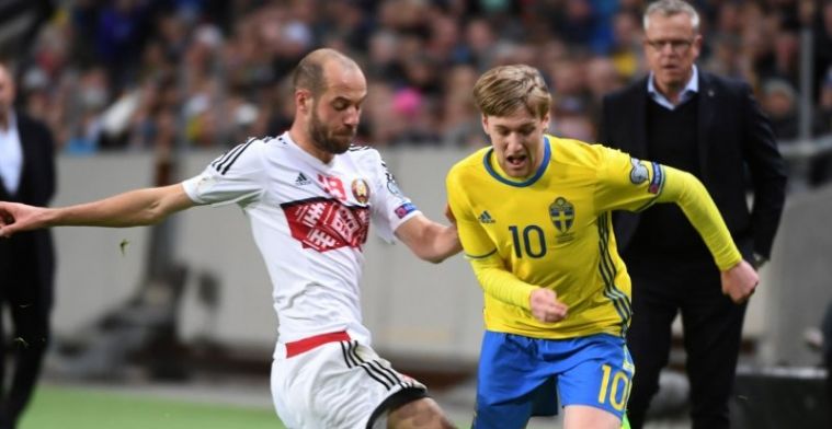 Zweden profiteert van flaterende keeper Wit-Rusland en voert druk op Oranje op