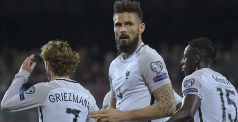 Frankrijk weer aan kop in kwalificatiepoule Oranje: Griezmann en Giroud belangrijk