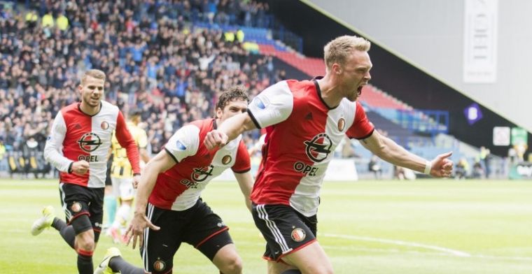 Feyenoord stap dichterbij landstitel na simpele zege op apathisch Vitesse
