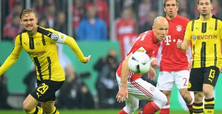 Dortmund houdt Bayern en Robben in spektakelstuk uit Duitse bekerfinale
