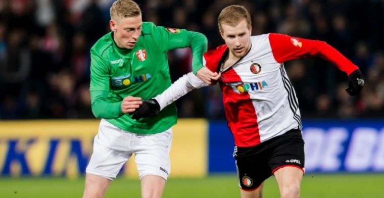 Feyenoord verrast en stalt middenvelder op huurbasis bij Roda JC