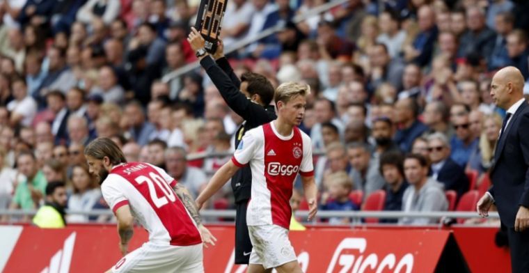 De Jong: 'We mogen blij zijn dat we ze allebei bij Ajax hebben'