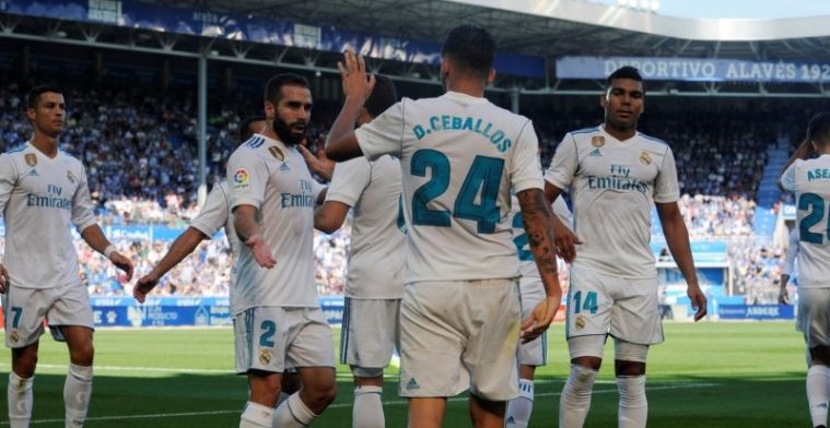 Real Madrid zwijnt tegen hekkensluiter: twee doelpunten van jonge basisdebutant