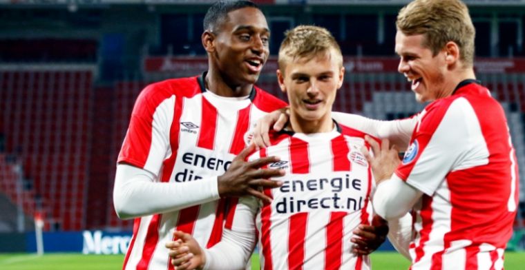 Lammers zeer belangrijk voor PSV-beloften, Jong Ajax laat twee punten liggen