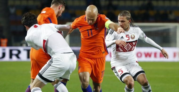 Robben: 'Het zou lullig zijn als we 6-0 voorsprong vasthouden tegen Zweden'
