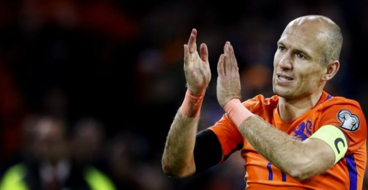 Robben sluit Oranje-rentree niet uit: 'Voor nu stop ik, maar zeg nooit nooit'