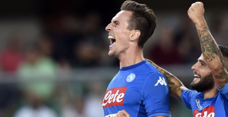 Napoli wil Milik verhuren aan andere club: 'We gaan 'm overhalen'