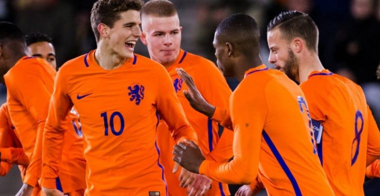Jong Oranje verpulvert Andorra: De Jong blinkt uit, goals van PSV'ers