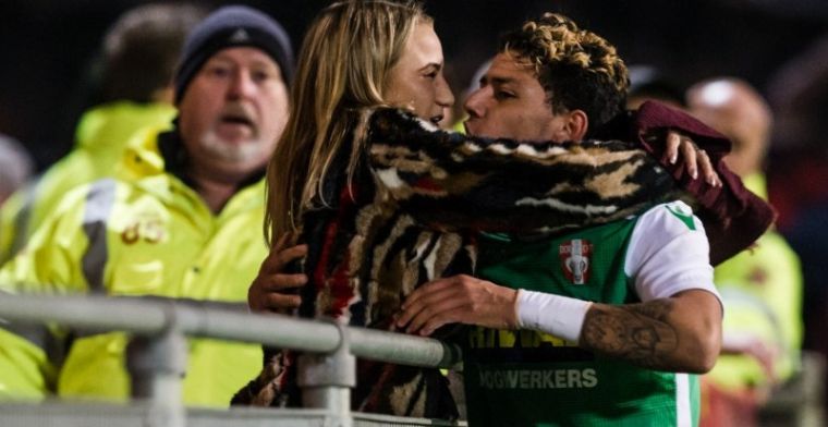 Kussende Feyenoord-huurling gaat viral: Te laat, ik had hem al gezoend, haha
