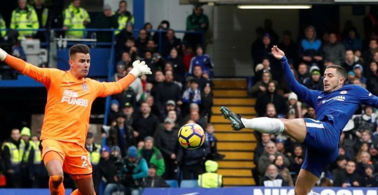 Chelsea recht de rug na achterstand en klopt Newcastle; Hazard grote uitblinker