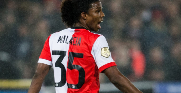 Malacia scoort punten bij Feyenoord: Vol gas. Zelfs in een volle Kuip