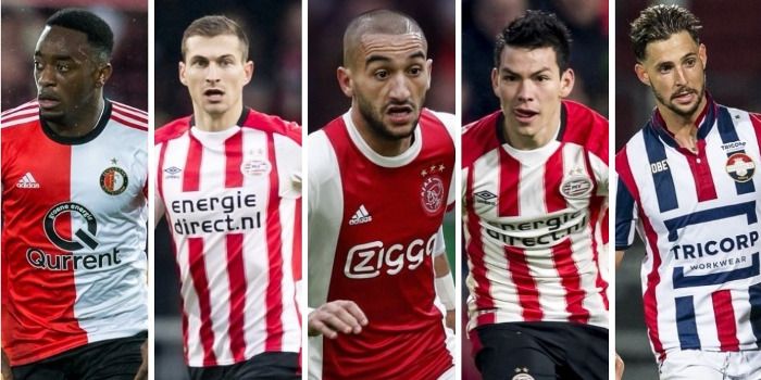 VoetbalPrimeur Elftal van de Eerste Seizoenshelft: vijf keer Ajax, vier keer PSV