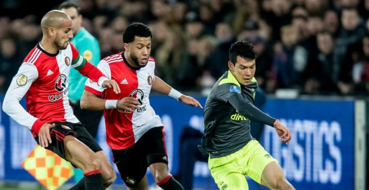 Feyenoord en PSV kennen arbiter voor topper; Lozano komt donderdag voor