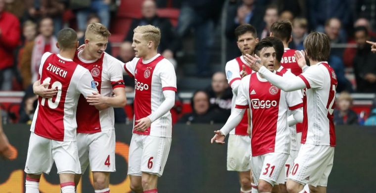 Ontevreden supporters maken statements tegen Ajax-leiding: 'Fuck de commercie'