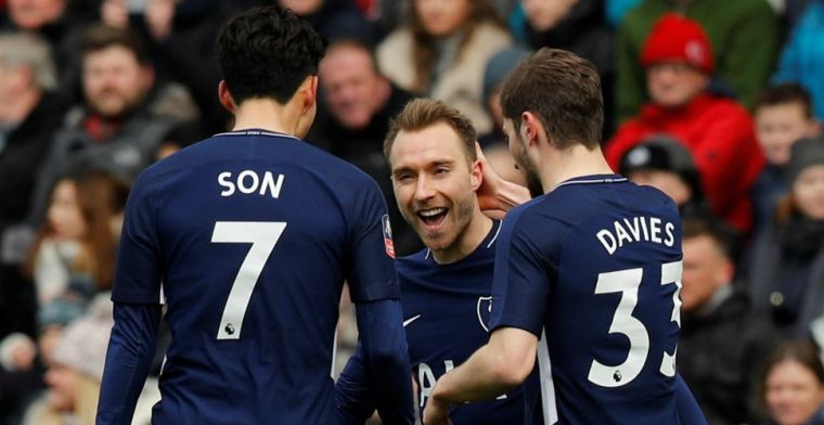 Sensationele Eriksen bezorgt Spurs plek in halve finale van FA Cup
