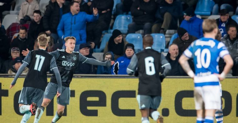 Jong Ajax-spits maakt eerste hattrick: 'Goede kans om kampioen te worden'