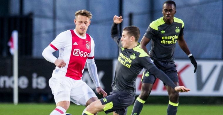 Spektakel in Jupiler League: Jong PSV wint in Amsterdam, Fortuna nieuwe koploper