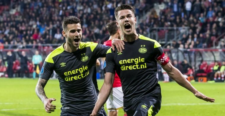 PSV staat op uit de dood en verslaat AZ door drie goals in vijf minuten