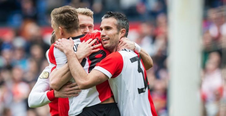 Vijfde zege op rij voor Feyenoord: treffers Jörgensen, Van Persie en Larsson
