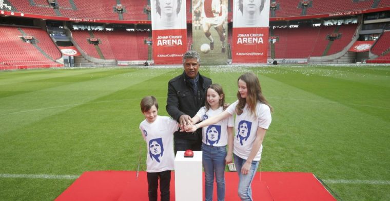 Ajax onthult logo Johan Cruijff Arena: Ik zat echt half te huilen, heel mooi