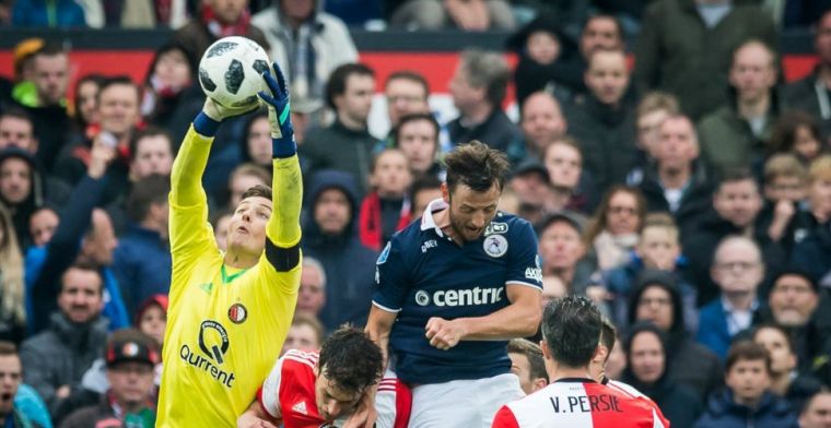 'Ik ga keihard werken om volgend jaar de eerste doelman van Feyenoord te zijn'