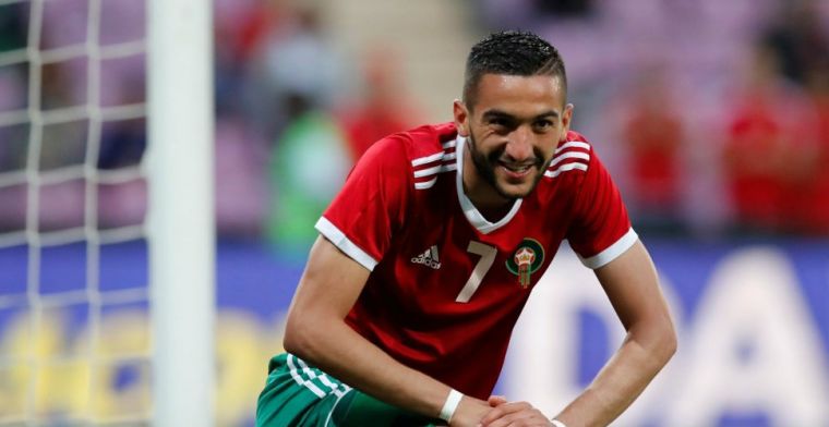 Ziyech maakt 9e goal namens winnend Marokko, Van Marwijk door oog van de naald