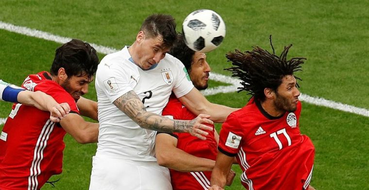 Uruguay start WK met ontsnapping in 89ste minuut tegen Salah-loos Egypte
