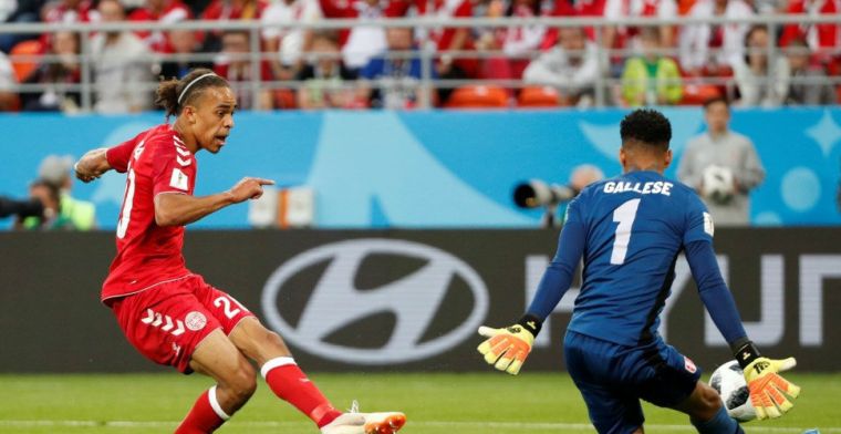 Denemarken wint nipt van Peru in WK-duel met hoog Eredivisie-gehalte