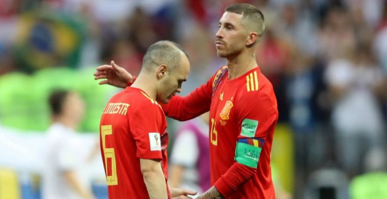 Iniesta stopt per direct bij Spanje na WK-eliminatie: Niet zoals gedroomd