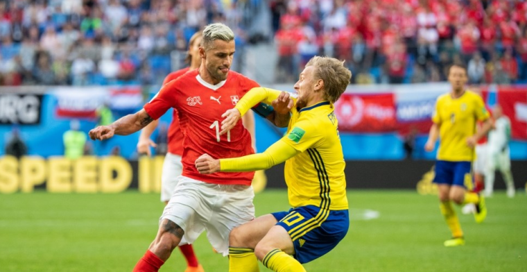 Zweden heeft aan één treffer genoeg tegen Zwitserland en gaat naar kwartfinale