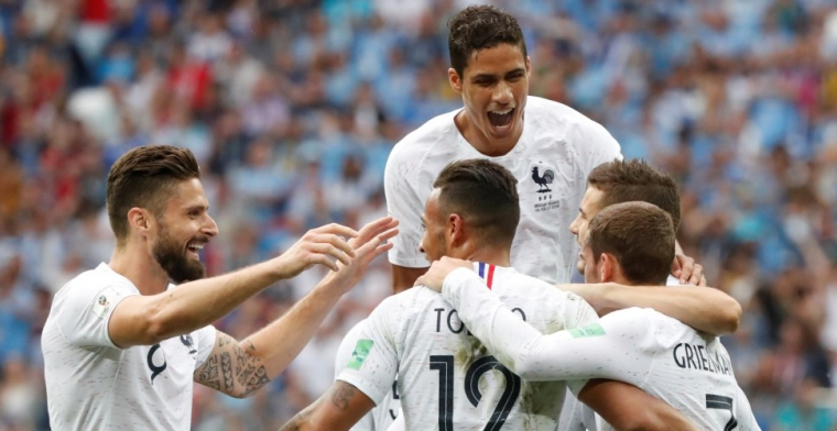 Frankrijk schakelt Cavani-loos Uruguay uit en speelt tegen Brazilië of België