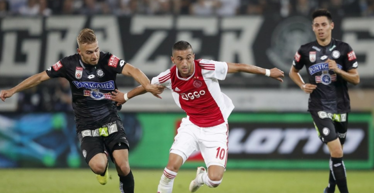 Gerucht: Overmars liet Ziyech-prijs met 10 miljoen zakken na Ajax - Sturm Graz
