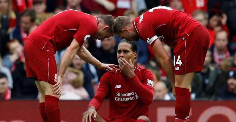 Liverpool en Van Dijk halen opgelucht adem: 'Verwacht niet dat het serieus is'