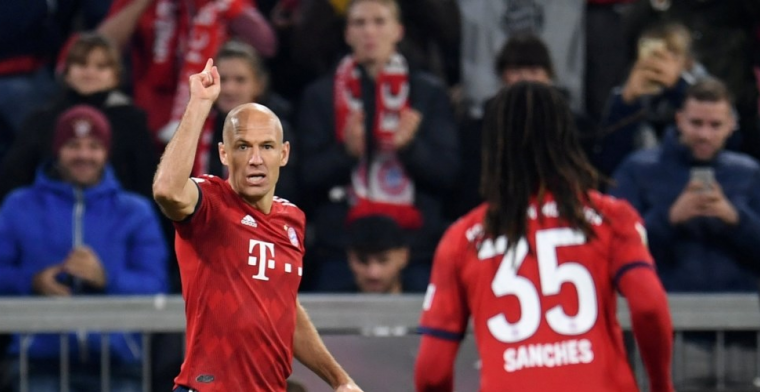 Robben kan eerste puntenverlies van Bayern München niet voorkomen