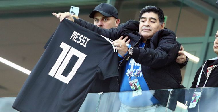 Maradona heeft advies voor Messi: 'Tijd dat hij zegt dat we de pot op kunnen'