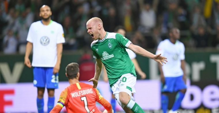 Werder Bremen nestelt zich in Bundesliga-top door goal Klaassen tegen Weghorst