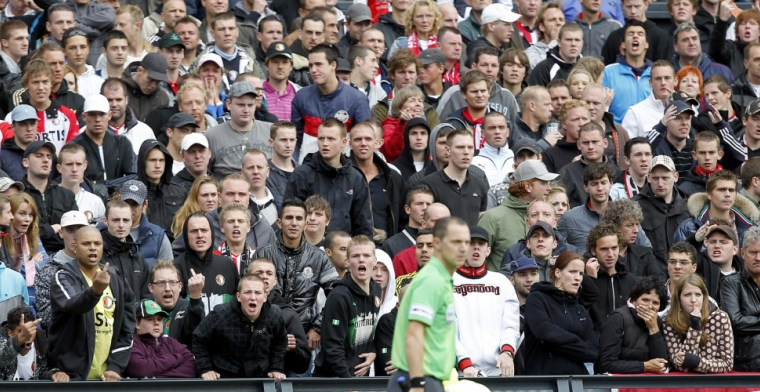 'Fans van Feyenoord en FC Utrecht verzamelen zich en zijn uit op confrontatie'