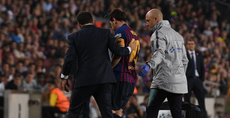 Blessure Messi grote domper op ruime Barcelona-zege op Sevilla