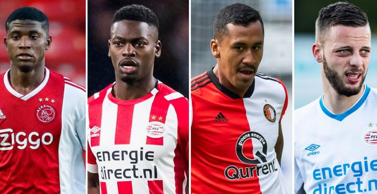Transferprio's bij de top-drie: bankzitters PSV en Ajax weg, oplossing voor Tapia