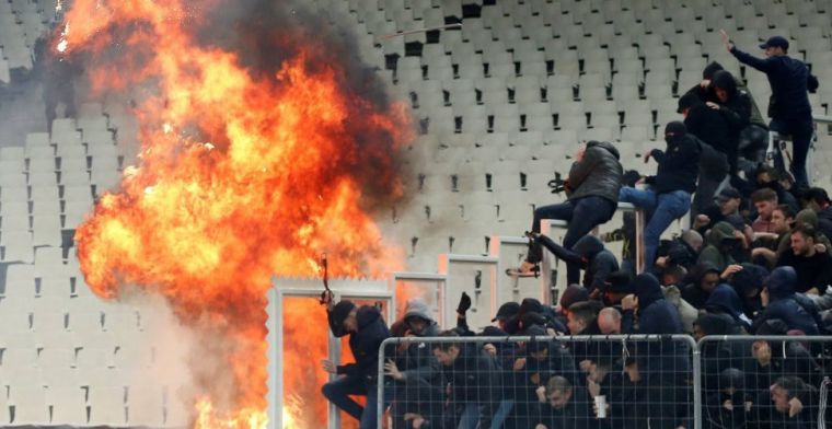 'AEK-supporters kregen vanuit luikje molotovcocktails en stalen pijpen toegereikt'