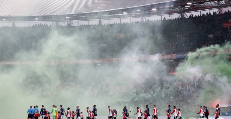 Bizar incident bij Feyenoord - PSV: Er zal wel weer een fikse boete komen
